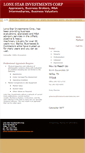 Mobile Screenshot of lonestarinvestmentscorp.com
